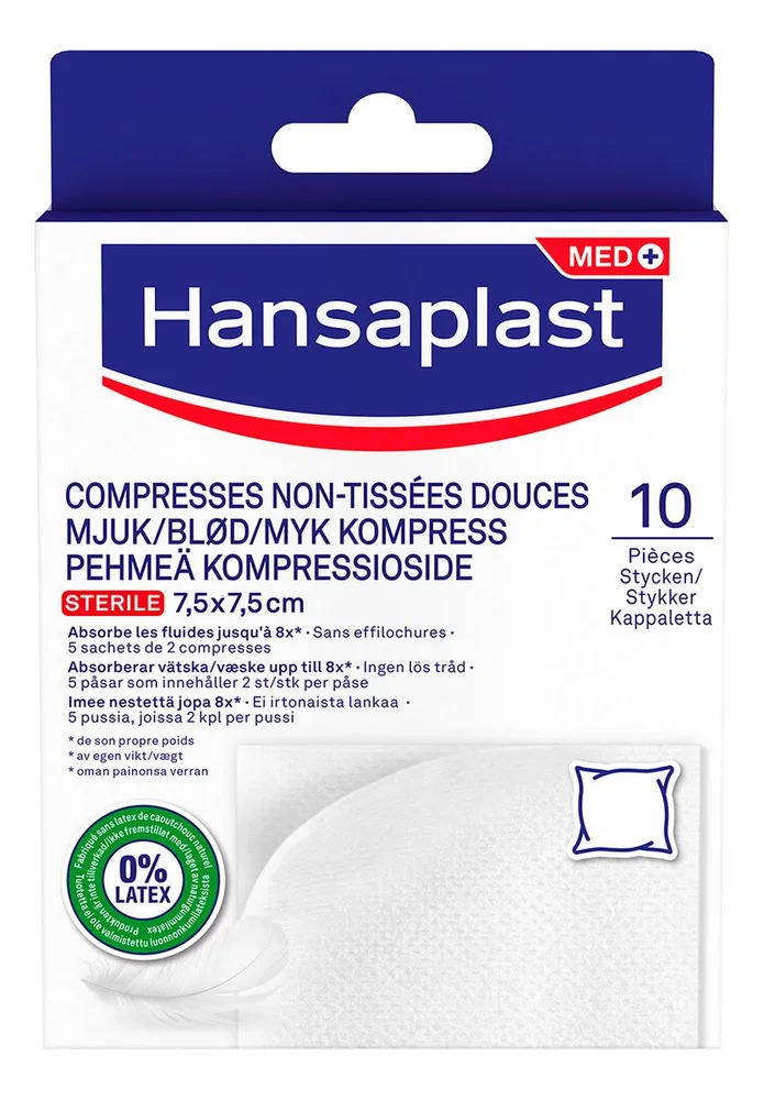 Hansaplast Soft Compress – 10 stk. v:3438932 Hansaplast Soft Compress – 10 stk. v:3438932