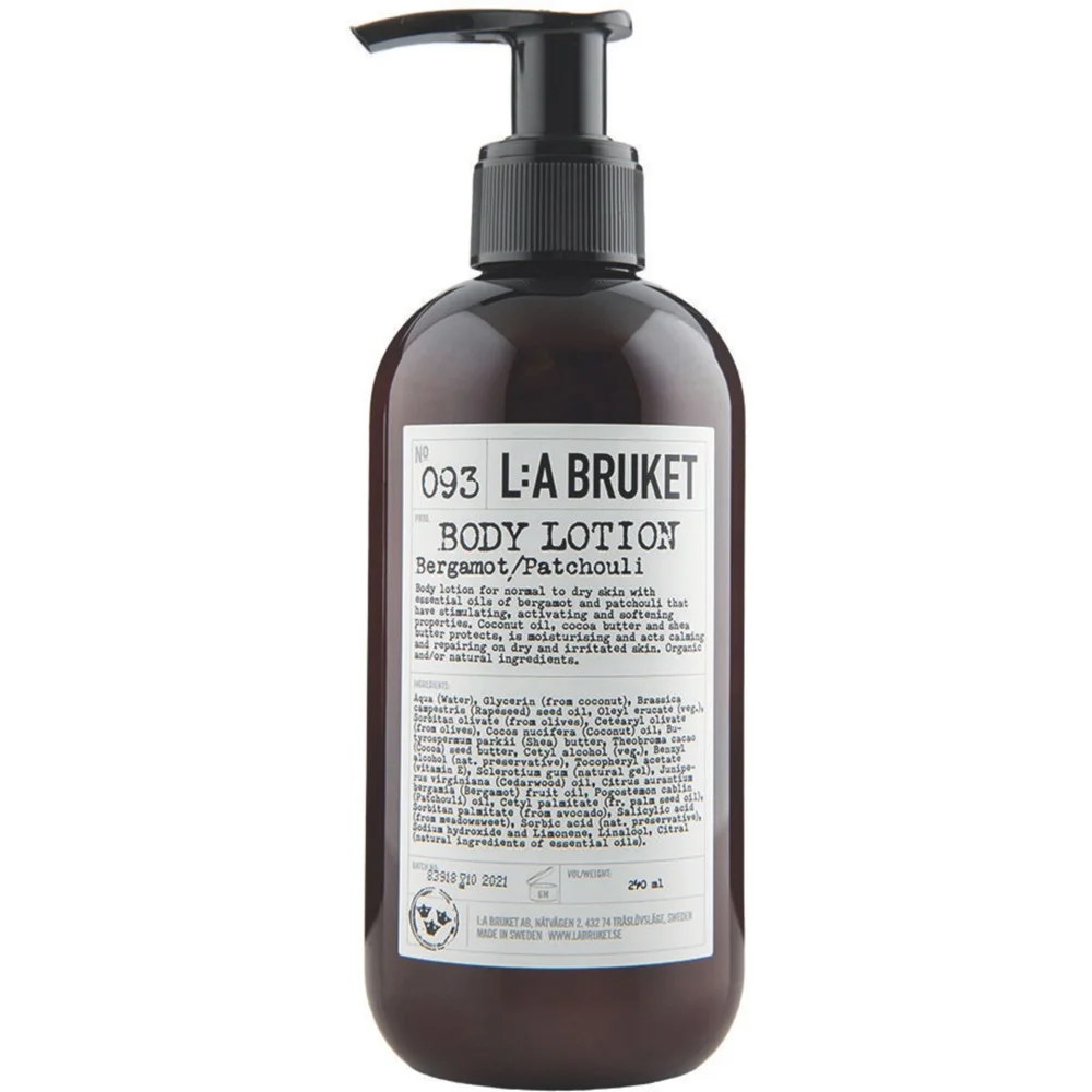 093 Body Lotion, Bergamot and Patchouli, 240ml v:5436977 093 Body Lotion, Bergamot and Patchouli, 240ml v:5436977