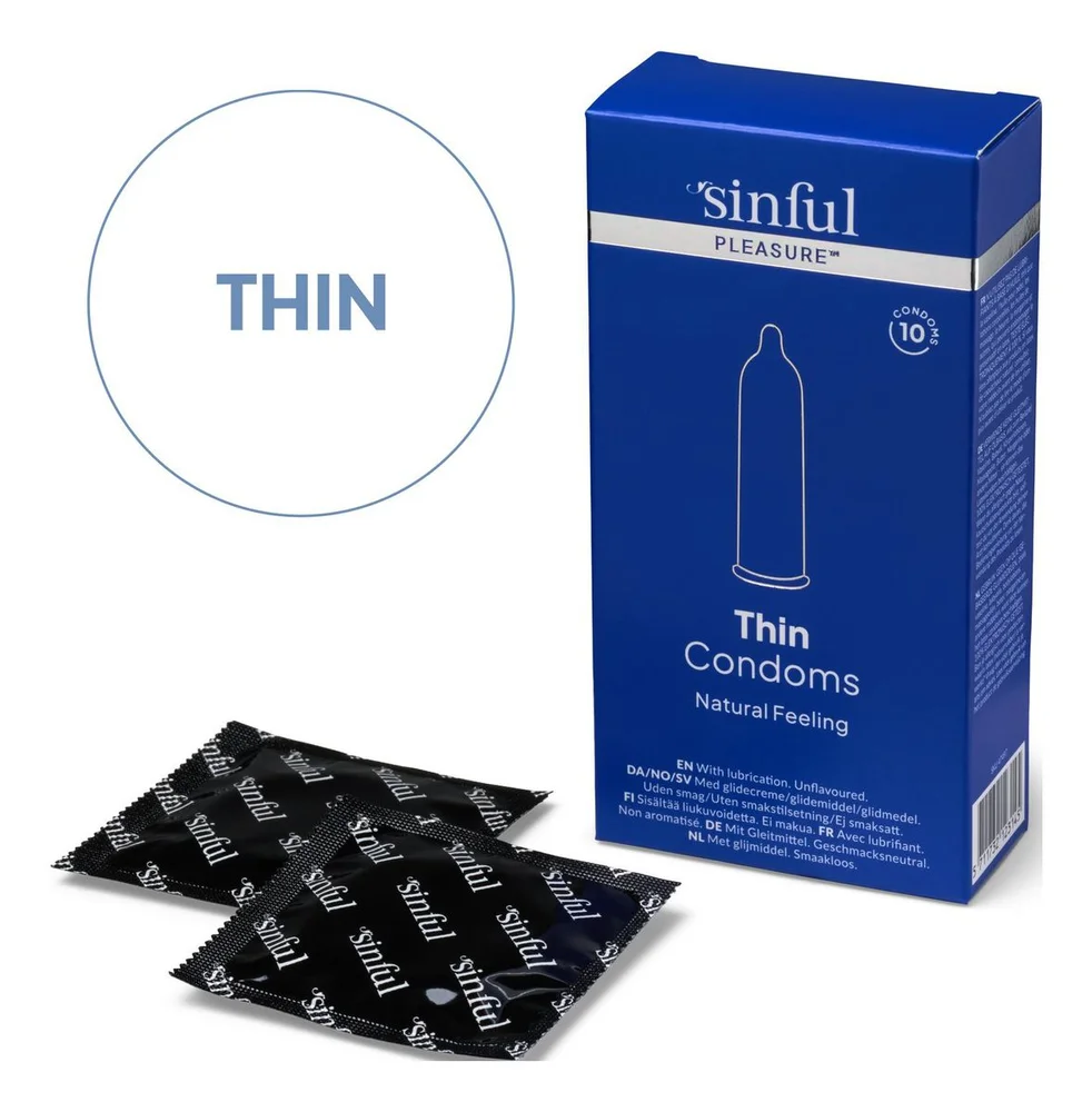 Sinful Thin Condoms - 10 stk. v:9843584
