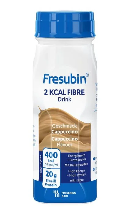 Fresubin 2 Kcal Fibre Drink næringsdrikk cappuccinosmak 4×200 ml v:4248499 Fresubin 2 Kcal Fibre Drink næringsdrikk cappuccinosmak 4×200 ml v:4248499