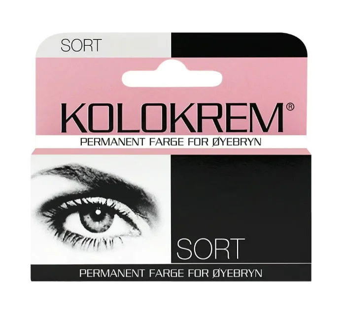 Kolokrem Øyenbrynsfarge Sort – Permanent farge til bryn v:1868346 Kolokrem Øyenbrynsfarge Sort – Permanent farge til bryn v:1868346