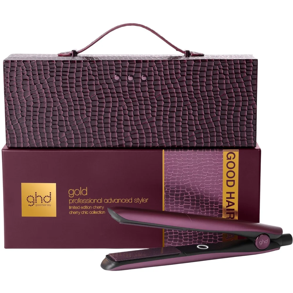 Gold Limited Edition Hair Straightener, Cherry Chic v:6176975