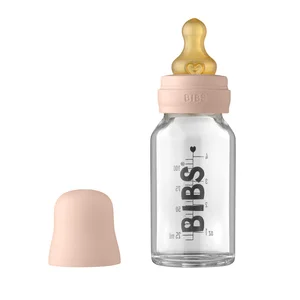 BIBS Baby Glass Bottle Complete Set Latex Blush 110ml v:2361565