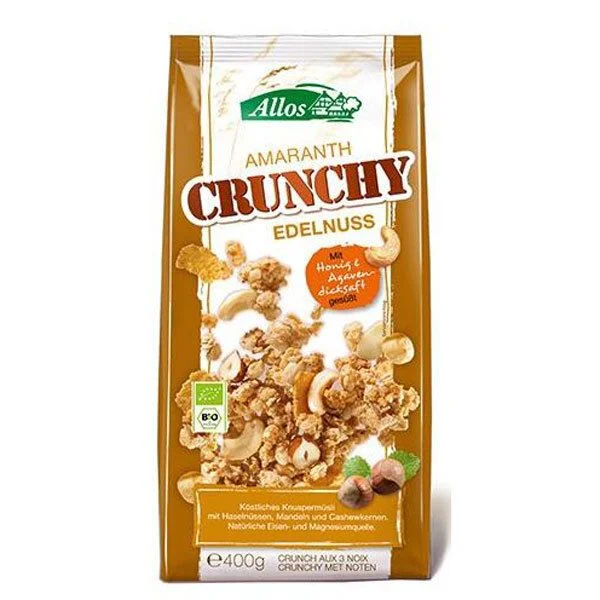 Allos Amaranth crunchy müsli hasselnøtter Ø – 400 gram v:2629721 Allos Amaranth crunchy müsli hasselnøtter Ø – 400 gram v:2629721