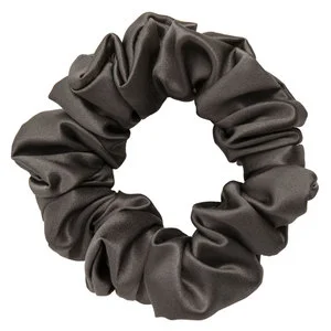 ByBarb Silk Scrunchie Dark Grey v:7566258 ByBarb Silk Scrunchie Dark Grey v:7566258