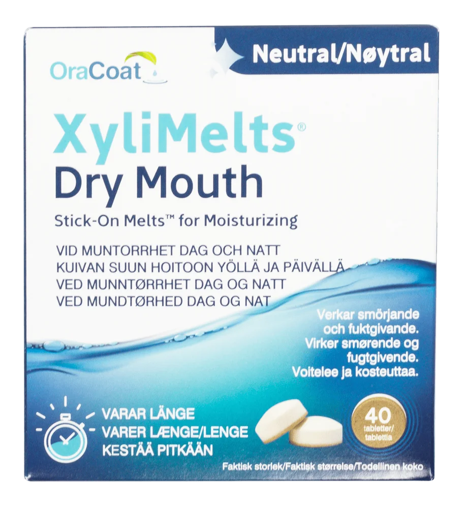 XyliMelts Sugetabletter Nøytral – 40 tabl. v:8152080 XyliMelts Sugetabletter Nøytral – 40 tabl. v:8152080