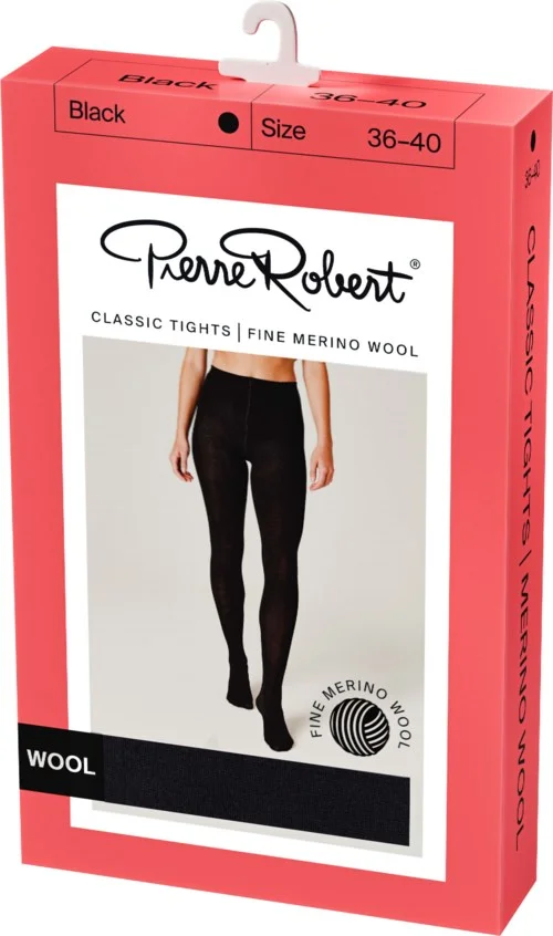 Pierre Robert Classic Tights Fine Merino Wool Black 44-48 v:1431083