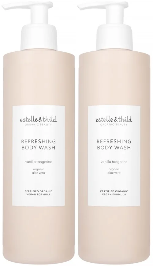 Estelle&Thild Organic Beauty Vanilla Tangerine Refreshing Body Wash 2 x 400 ml v:5150037