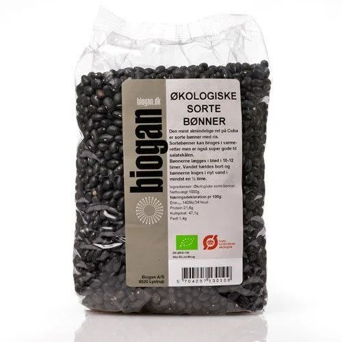 Biogan Sorte bønner Ø – 1 kg v:2720208 Biogan Sorte bønner Ø – 1 kg v:2720208