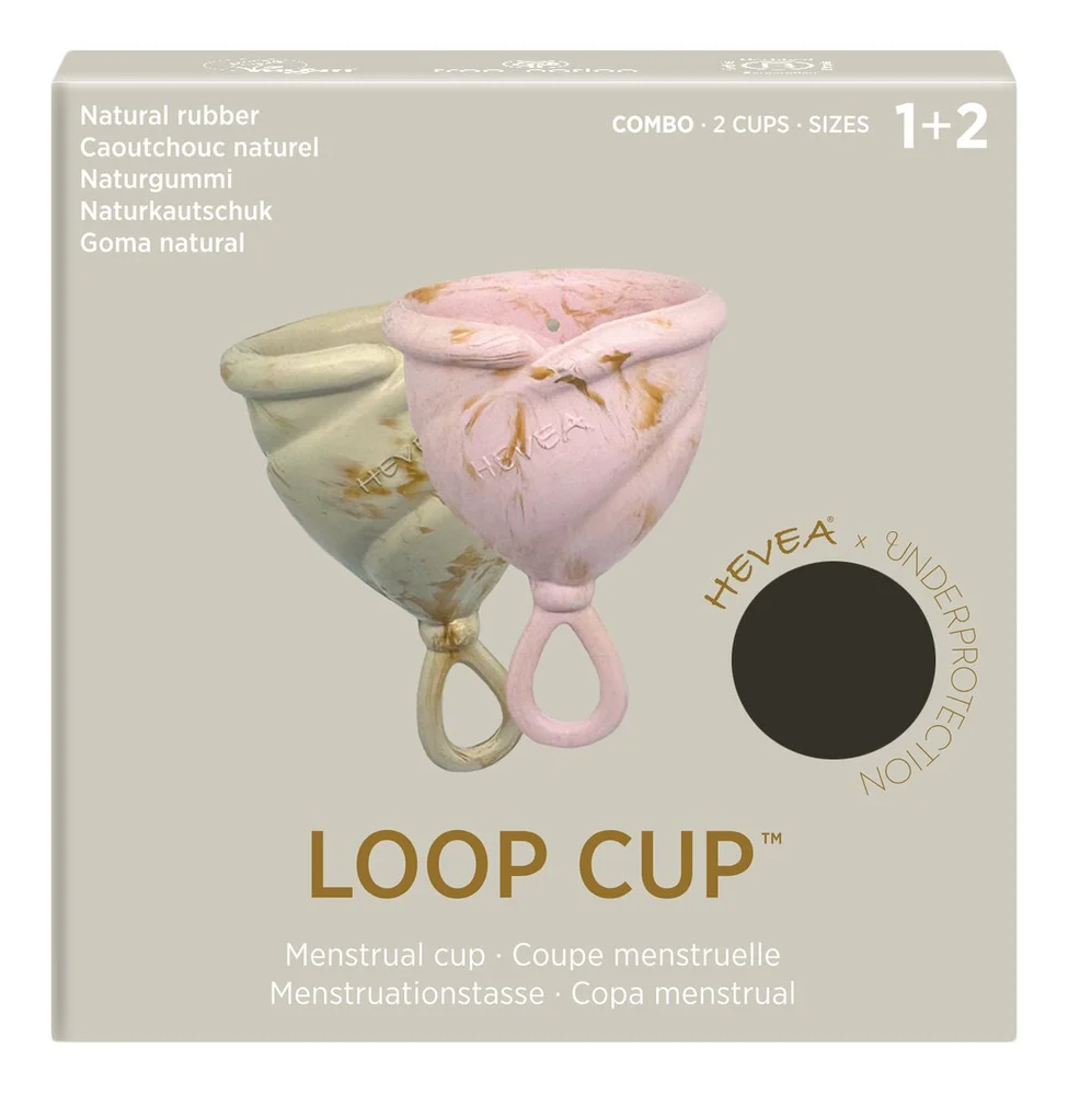 Hevea LOOP Menstruasjonskopp size 1+2 Combo, Golden Blush & Golden Sand – 2 stk. v:1063960 Hevea LOOP Menstruasjonskopp size 1+2 Combo, Golden Blush & Golden Sand – 2 stk. v:1063960