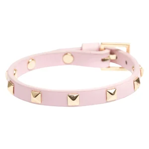 DARK Leather Stud Bracelet Mini Pale Rose v:6530457 DARK Leather Stud Bracelet Mini Pale Rose v:6530457