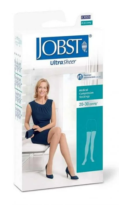 Jobst Ultra Sheer K2 lårstrømpe sort str M 1 par v:4694340