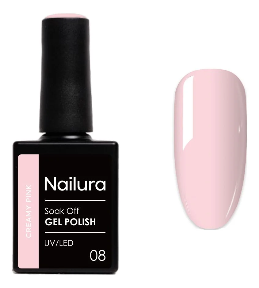 Nailura Gel Polish 08 – Creamy Pink – 10 ml. v:7461345