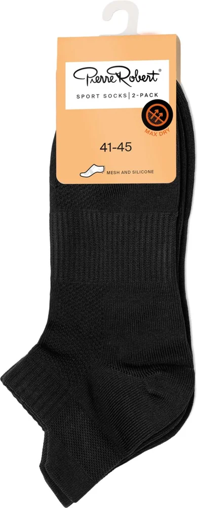 Pierre Robert Sport Ankle Socks Mesh & Silicone X2 Black 41-45 v:4101674