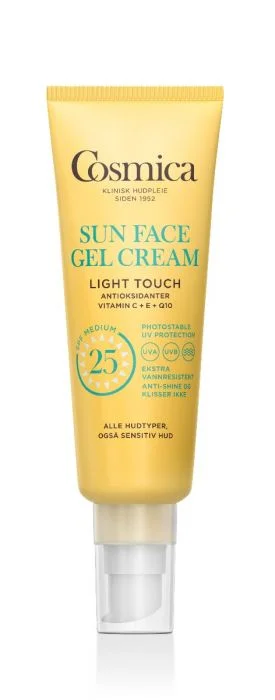 Cosmica Sun ansikt gelkrem SPF25 uten parfyme 50 ml v:3227248