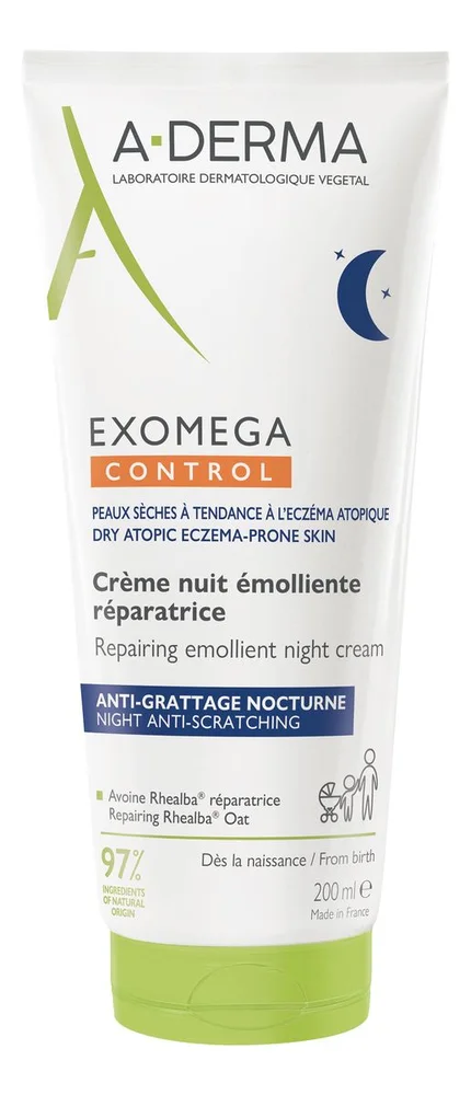 A-DERMA Exomega CONTROL Emollient Night Cream – 200 ml v:5412971 A-DERMA Exomega CONTROL Emollient Night Cream – 200 ml v:5412971