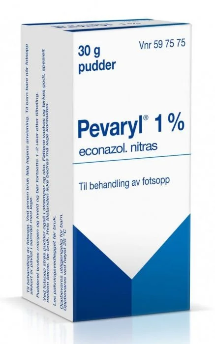 Pevaryl 1% pudder 30 g v:3502422 Pevaryl 1% pudder 30 g v:3502422