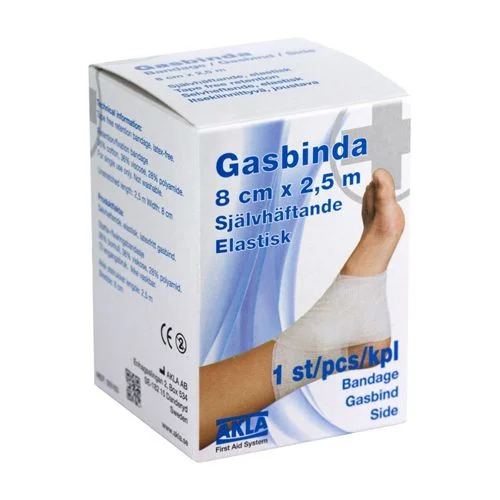 Akla Selvheftende Gasbind – 8 cm x 2,5 m v:2158045 Akla Selvheftende Gasbind – 8 cm x 2,5 m v:2158045