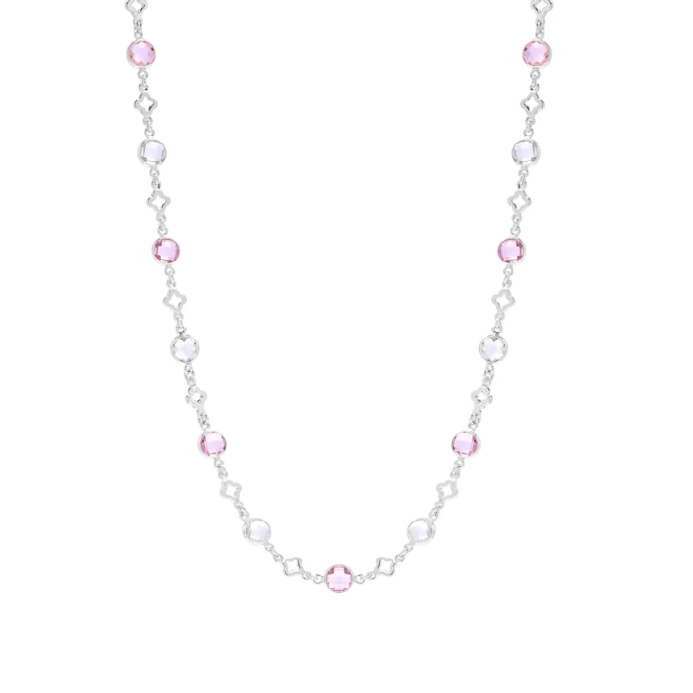 Nora Norway Clover Neck 42 Silver Pink v:3909638
