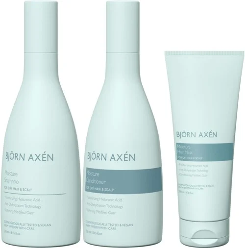 Björn Axén Moisture Hair Mask 200 ml & Shampoo 250 ml & Conditioner 250 ml v:1126973 Björn Axén Moisture Hair Mask 200 ml & Shampoo 250 ml & Conditioner 250 ml v:1126973