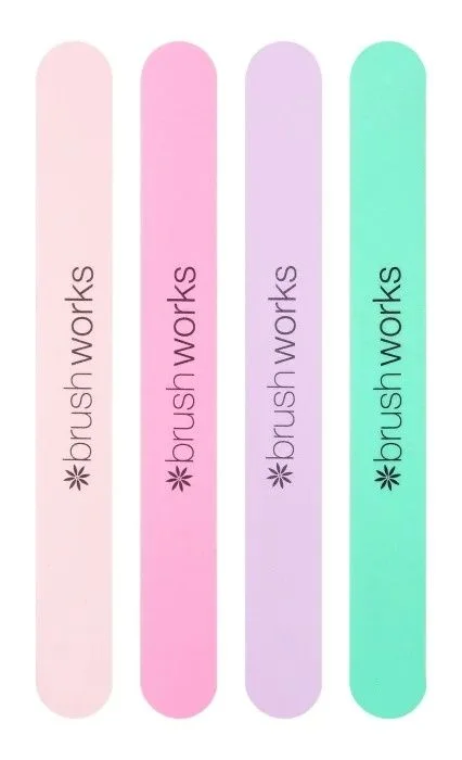 Brushworks Pastel Coloured Nail Files 4 stk v:7771270 Brushworks Pastel Coloured Nail Files 4 stk v:7771270