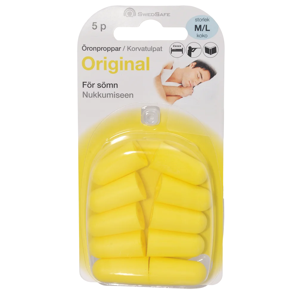 SwedSafe Original Ørepropper 5 par | Str. L v:8276955 SwedSafe Original Ørepropper 5 par | Str. L v:8276955