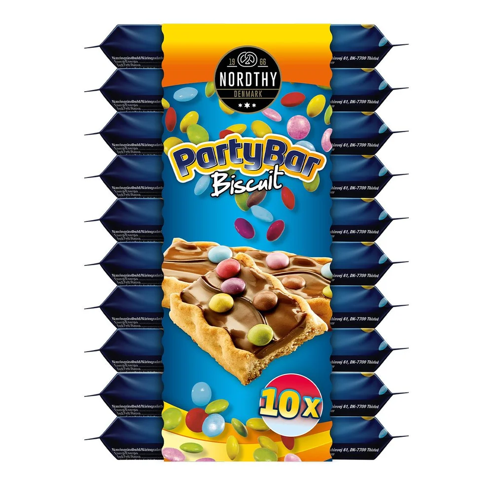 Nordthy Partybars Biscuit – 10 stk v:3373775