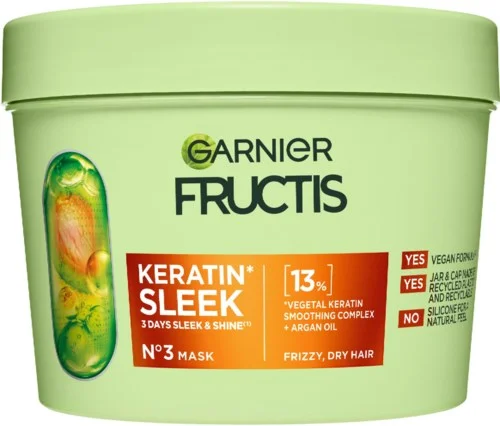 Garnier Fructis Keratin Sleek Hair Mask 370 ml v:3248949 Garnier Fructis Keratin Sleek Hair Mask 370 ml v:3248949