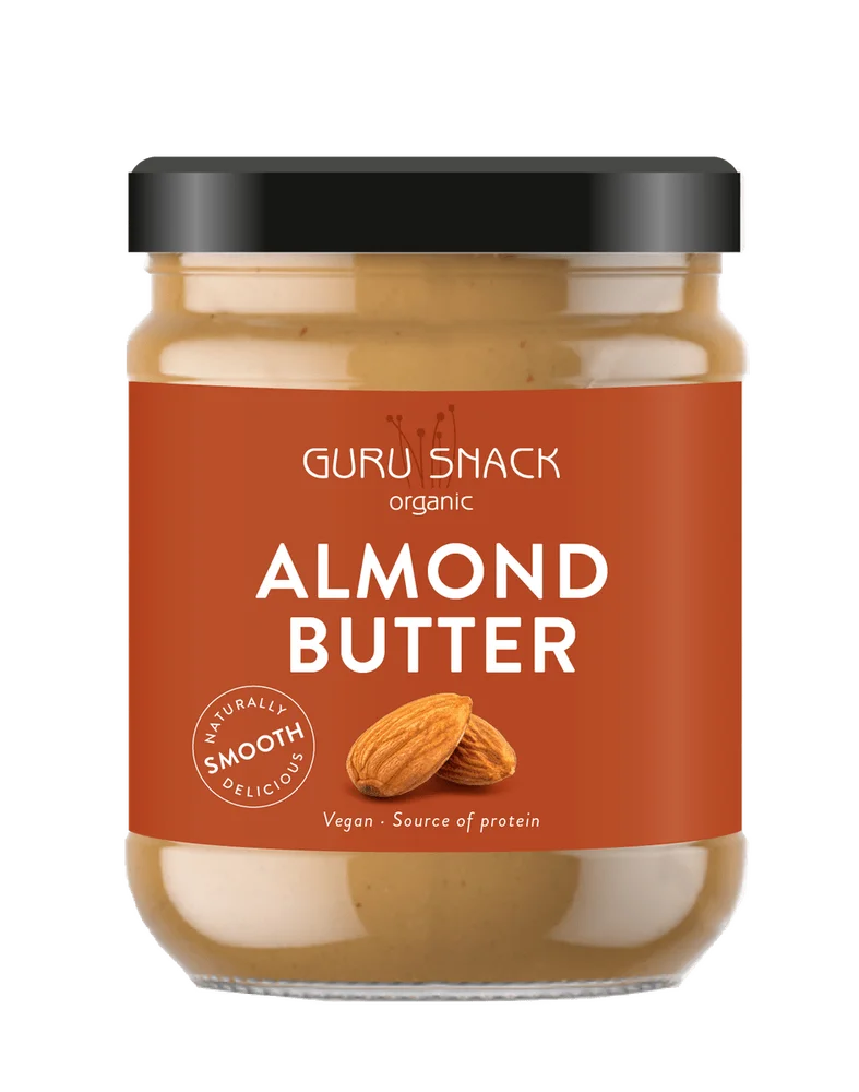 Guru Snack Almond Butter Smooth Ø – 500 g v:4209694 Guru Snack Almond Butter Smooth Ø – 500 g v:4209694
