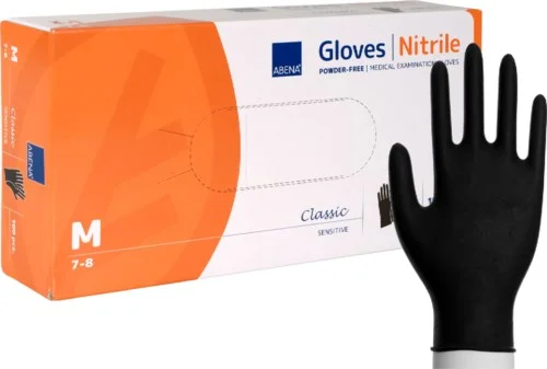 ABENA Nitrilhandske Black 100-pack Medium v:3743948
