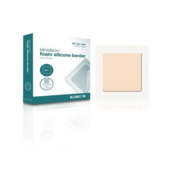 Kliniderm Foam Silikone Border 10×10 cm – 5 stk. v:5346665 Kliniderm Foam Silikone Border 10×10 cm – 5 stk. v:5346665