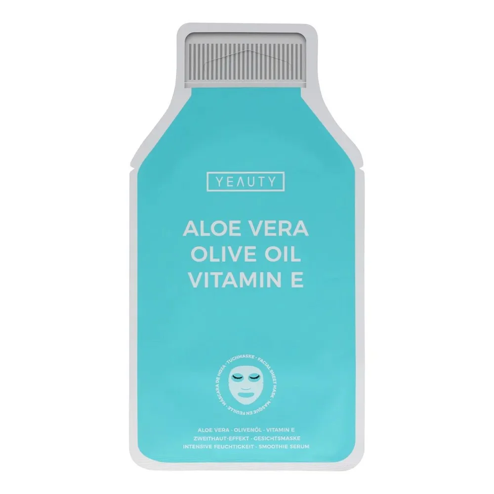 YEAUTY Ansiktsmaske Aloe Vera/Olive Oil/ Vitamin E - 1 stk. v:3999818