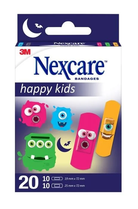 3M Nexcare Kids Monster 20stk v:5141057 3M Nexcare Kids Monster 20stk v:5141057