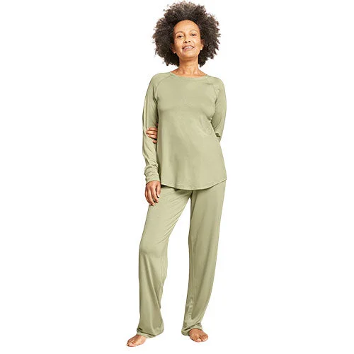 Goodnight Raglan Sleep Top Sage | Str. L v:6789001