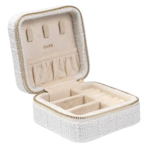 DARK Tweed Jewellery Box Mini Off White v:3709963 DARK Tweed Jewellery Box Mini Off White v:3709963