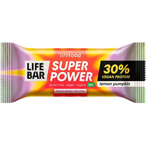 Super Power Proteinbar Økologisk | Lemon Pumpkin v:6444078