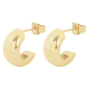 DARK Chunky Plain Creole Small Gold v:2317980 DARK Chunky Plain Creole Small Gold v:2317980