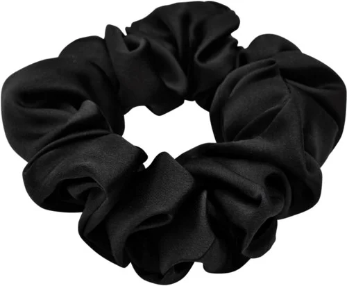 Lenoites Mulberry Silk Scrunchie Black v:5185413 Lenoites Mulberry Silk Scrunchie Black v:5185413