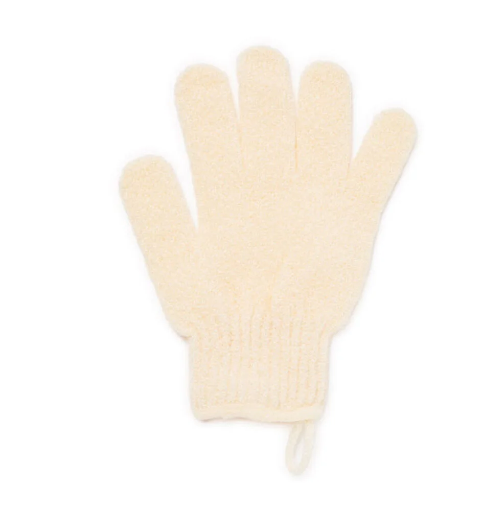 Skrubbehanske i nylon for skånsom eksfoliering v:9381096 Skrubbehanske i nylon for skånsom eksfoliering v:9381096