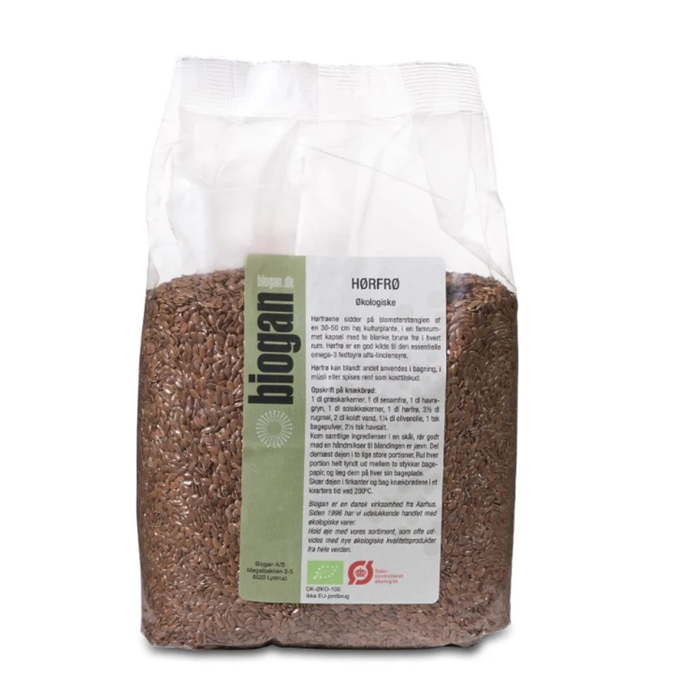 Biogan Linfrø Ø – 1 kg v:1358829 Biogan Linfrø Ø – 1 kg v:1358829