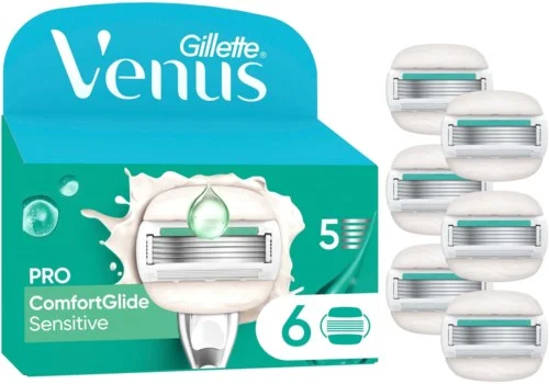 Gillette Venus Pro ComfortGlide Sensitive Razor Blades 6 stk v:4201020 Gillette Venus Pro ComfortGlide Sensitive Razor Blades 6 stk v:4201020