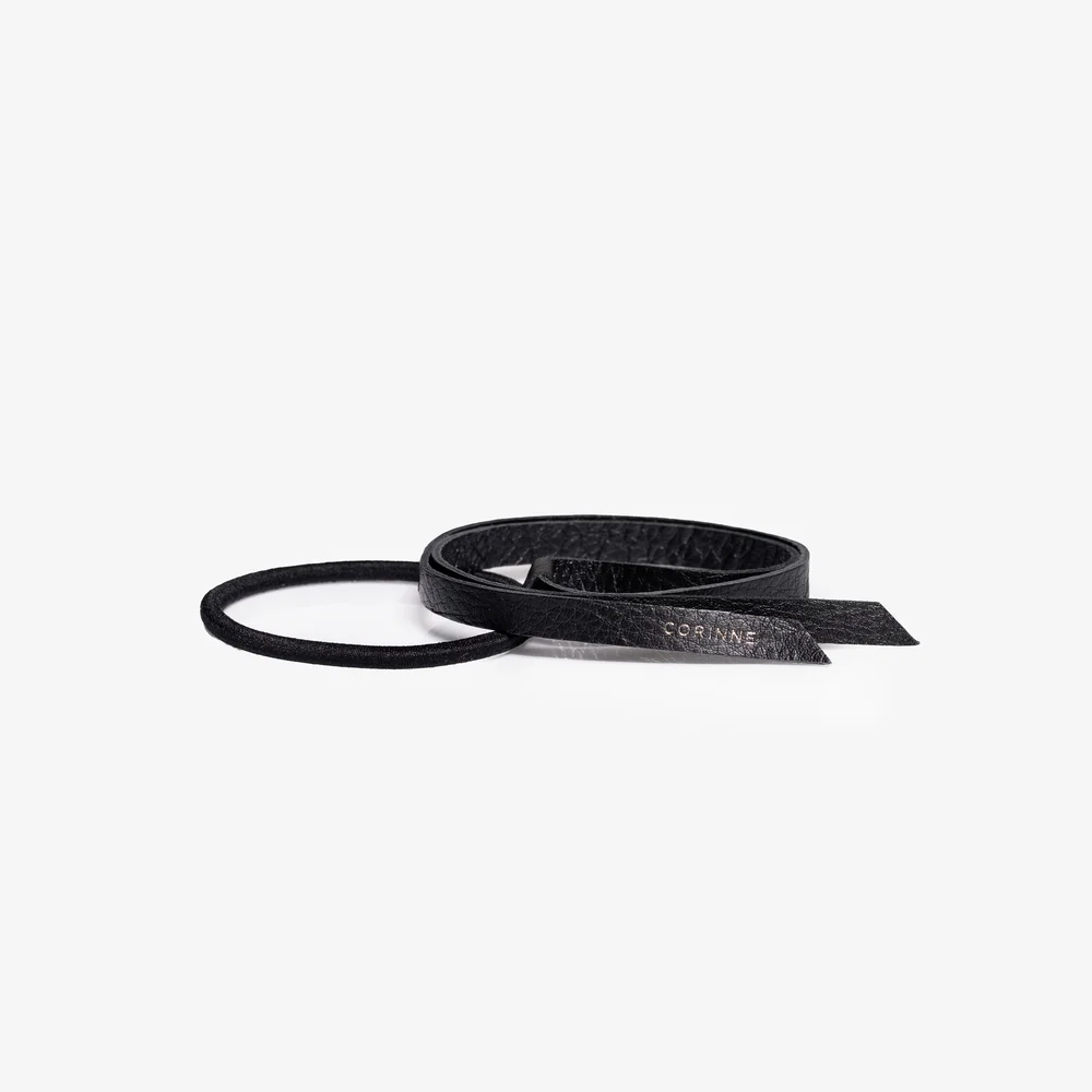 Leather Band Short Narrow Black – Corinne v:4952581