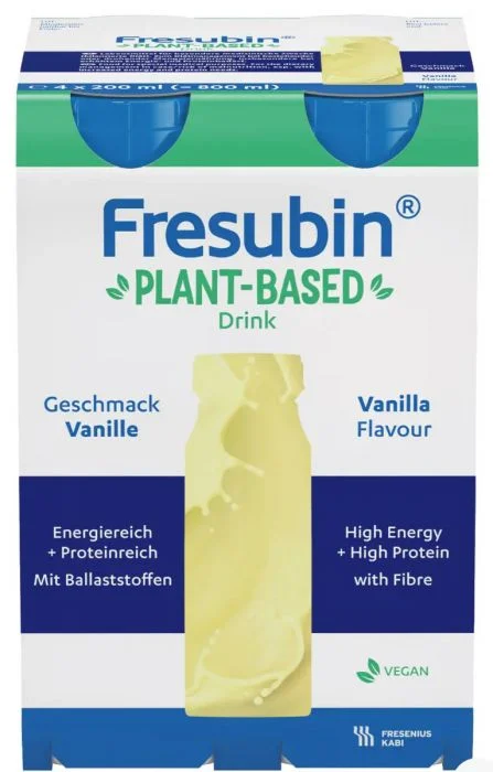 Fresubin Plant-Based næringsdrikk vanilje 4×200 ml v:6081325 Fresubin Plant-Based næringsdrikk vanilje 4×200 ml v:6081325