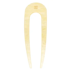 DARK French Hair Pin Pale Yellow 1pcs v:4354247