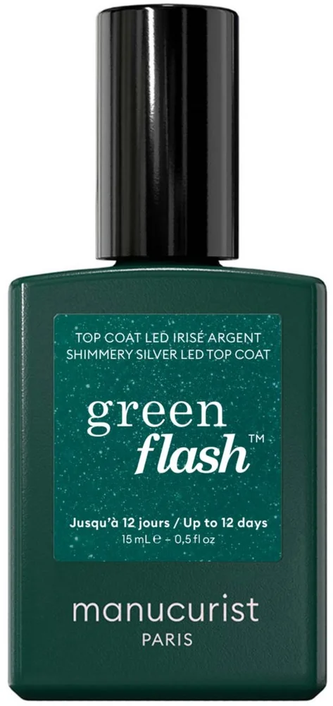 Manucurist Green Essentials Top Coat Shimmery Silver v:3293994