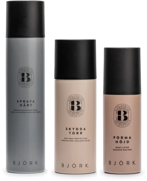 Björk Styling Bundle Hairspray 300 ml & Heat Protection 200 ml & Root Lifter 150 ml v:6458387