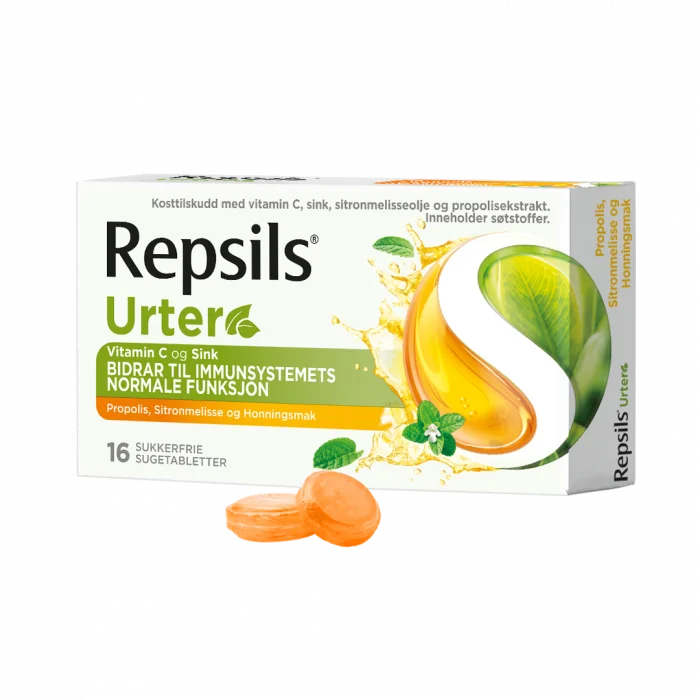 Repsils Urter Honning & Propolis 16 stk v:5781225