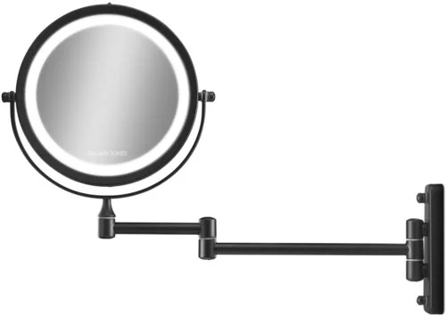 Gillian Jones Double-sided Wall Mirror with LED light Black v:7635928