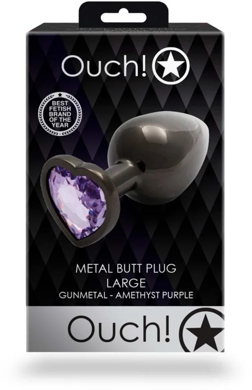 Ouch! by Shots Heart Gem Butt Plug Large v:5282051
