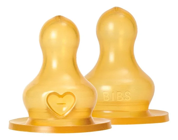 BIBS Baby Bottle Nipple Round Latex Medium Flow – 2 stk. v:1798638 BIBS Baby Bottle Nipple Round Latex Medium Flow – 2 stk. v:1798638